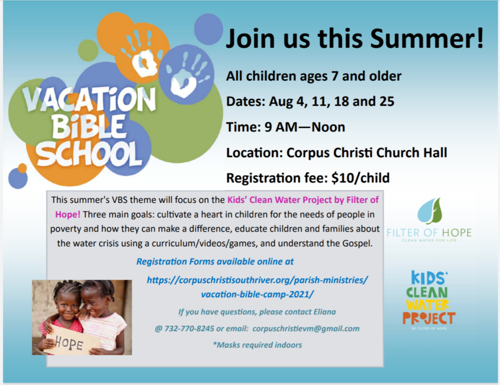 Sign up for Vacation Bible School